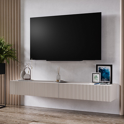 Тумба навесная под ТВ шампанское 200